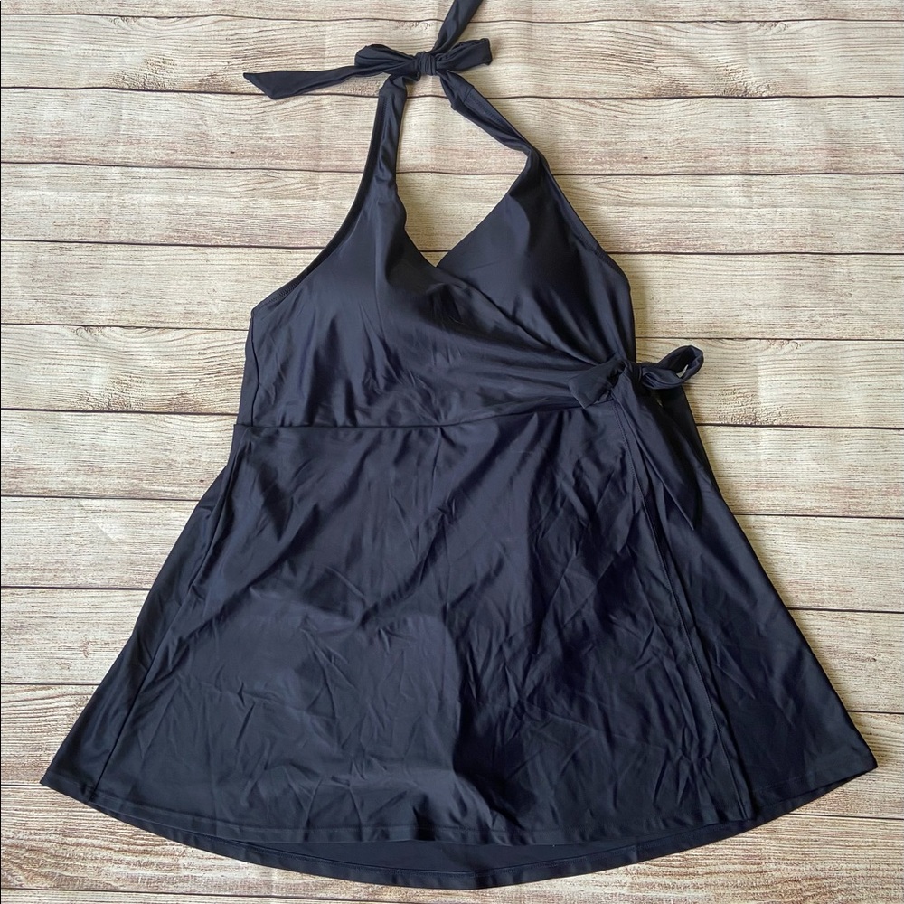 NWT J -Crew halter swim wrap 14 NAVY **out of stock online!